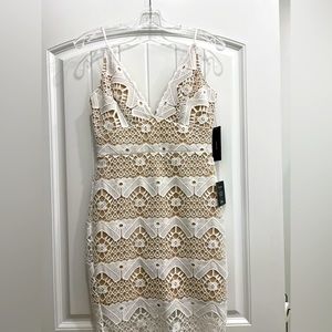Lulus - white lace dress
